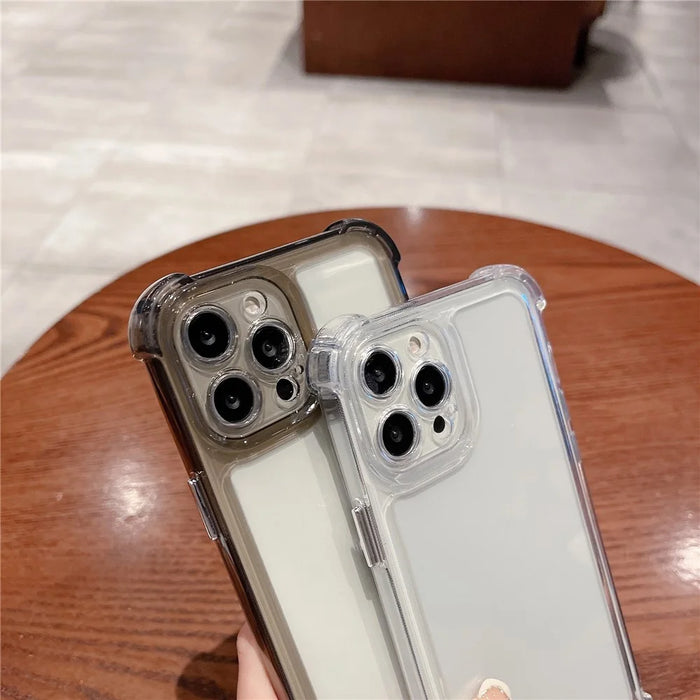 For iPhone 14 Pro Max Shockproof Cell Phone Case with Four Corners Drop Protection - Grey - 6