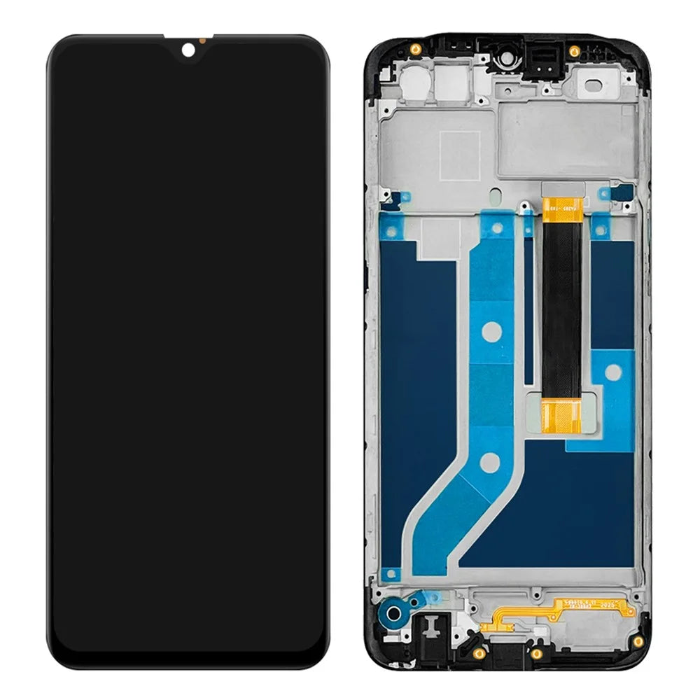 For Oppo A12 / A12s Grade B LCD Screen and Digitizer Assembly + Frame Part (without Logo) - 1