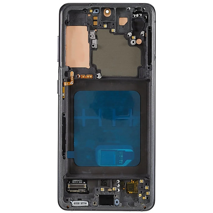 For Samsung Galaxy S21 5G G991 OLED Screen and Digitizer Assembly + Frame (without Logo) - Grey - 3