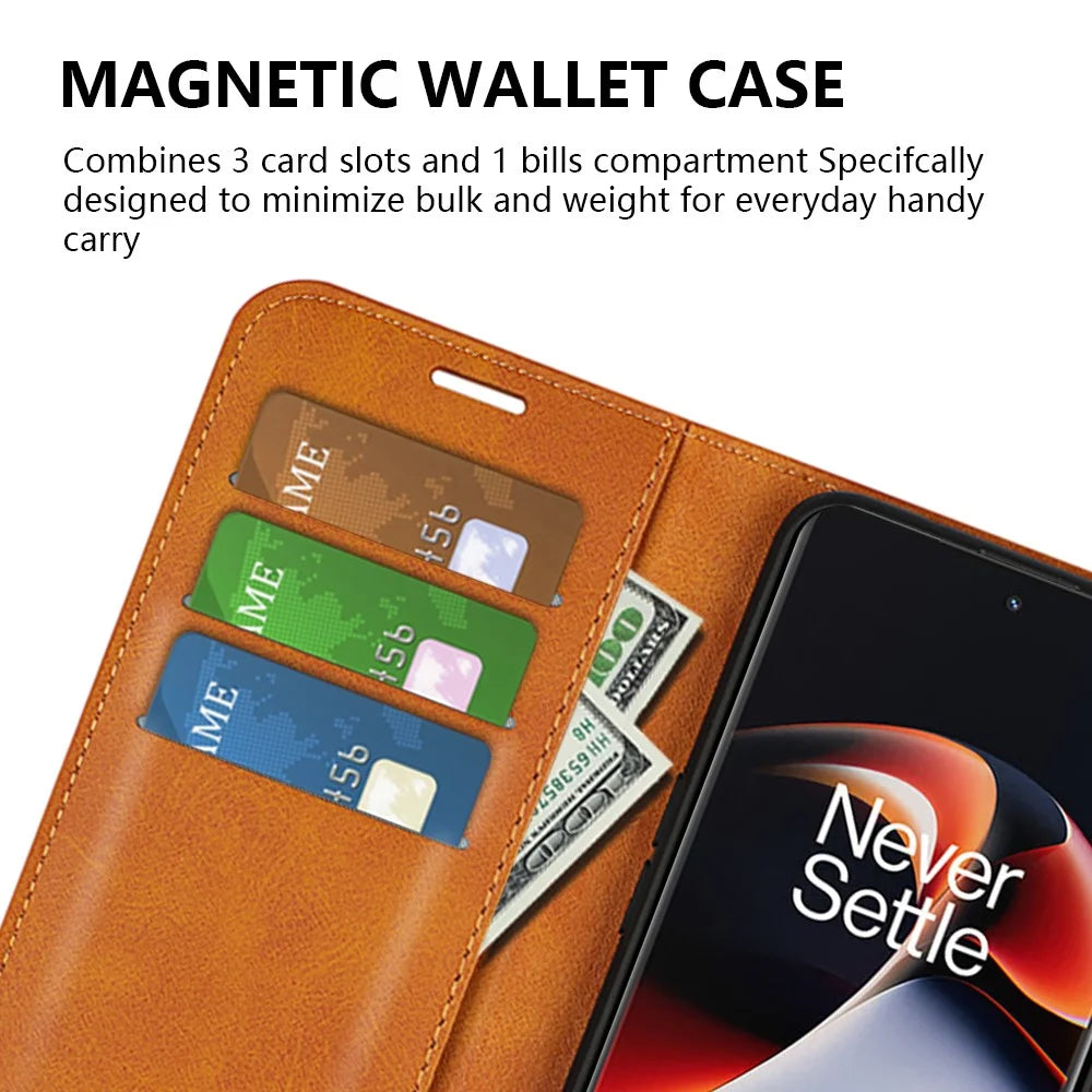 For OnePlus Ace 2 5G / 11R 5G Calf Texture Stand Wallet Case Square Magnetic Clasp Phone Cover - Yellow - 5