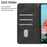 For Samsung Galaxy A24 4G (162.1 x 77.6 x 8.3mm) Solid Color Protective Flip Phone Case Wallet Stand Leather Cell Phone Cover - Black - 6