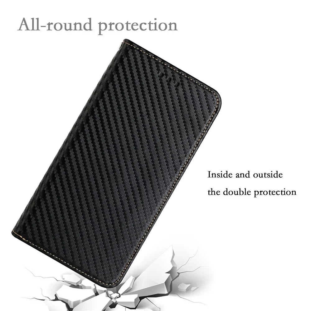 For Samsung Galaxy A24 4G (162.1 x 77.6 x 8.3mm) Full Protection PU Leather Phone Case Magnetic Phone Cover with Stand Wallet - Black - 5