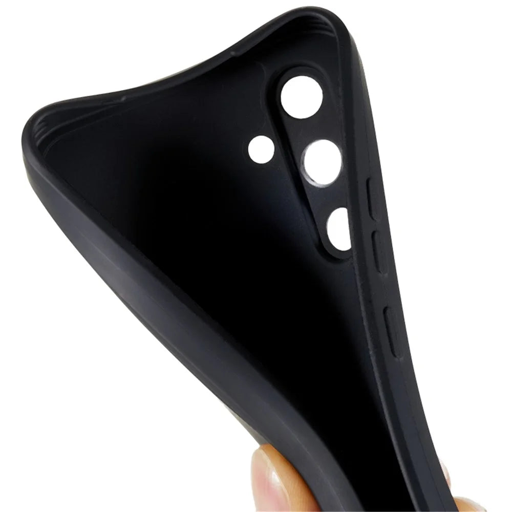 For Samsung Galaxy A54 5G Straight Edge Design TPU Phone Case Precise Cutout Camera Protection Cover - Black - 7