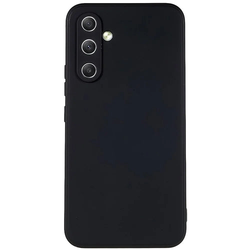 For Samsung Galaxy A34 5G Soft TPU Phone Case Straight Edge Precise Cutout Protective Cover - Black - 1