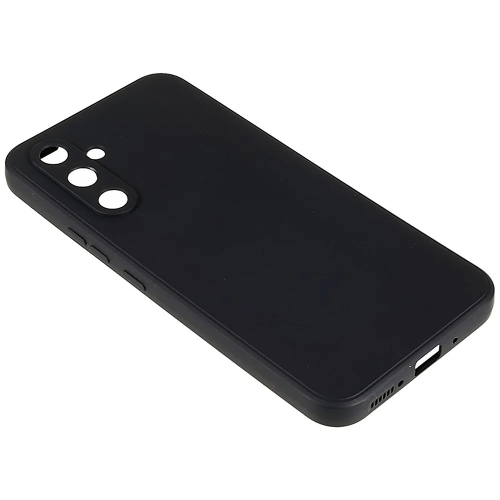 For Samsung Galaxy A34 5G Soft TPU Phone Case Straight Edge Precise Cutout Protective Cover - Black - 4