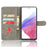 For Samsung Galaxy A53 5G Mobile Phone Case RFID Blocking Stand Wallet Leather Cover with Strap - Black - 2