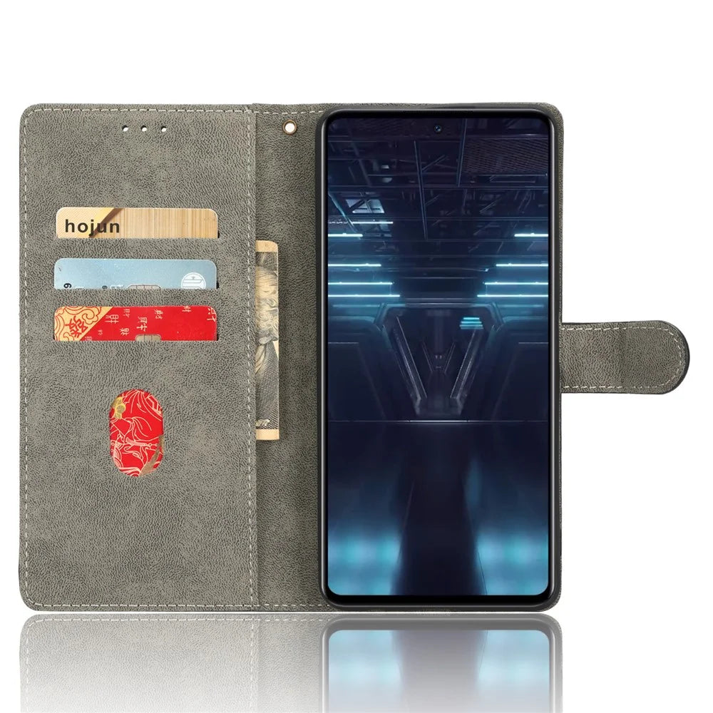 For Infinix Note 12 VIP 4G X672 PU Leather Shockproof Phone Case Stand RFID Blocking Flip Wallet Cover with Strap - Black - 2