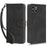 Drop-Proof Phone Case for Infinix Smart 6 HD 4G X6512 , PU Leather Stand RFID Blocking Wallet Cover with Strap - Black - 1
