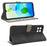 Drop-Proof Phone Case for Infinix Smart 6 HD 4G X6512 , PU Leather Stand RFID Blocking Wallet Cover with Strap - Black - 3