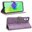 For TECNO Spark 9T 4G KH6 / 9 Pro 4G KH7 RFID Blocking Wallet Phone Case Full Protection Leather Stand Cover with Strap - Purple - 3