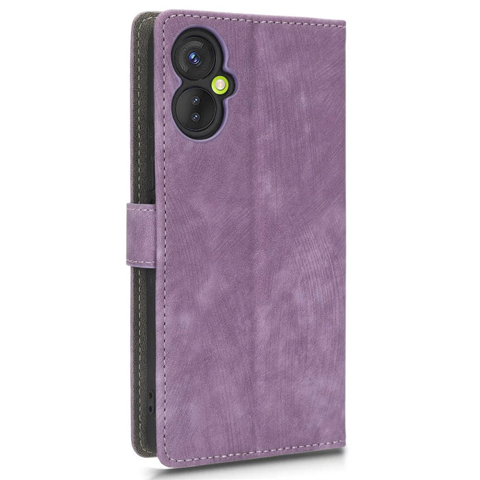 For TECNO Spark 9T 4G KH6 / 9 Pro 4G KH7 RFID Blocking Wallet Phone Case Full Protection Leather Stand Cover with Strap - Purple - 6