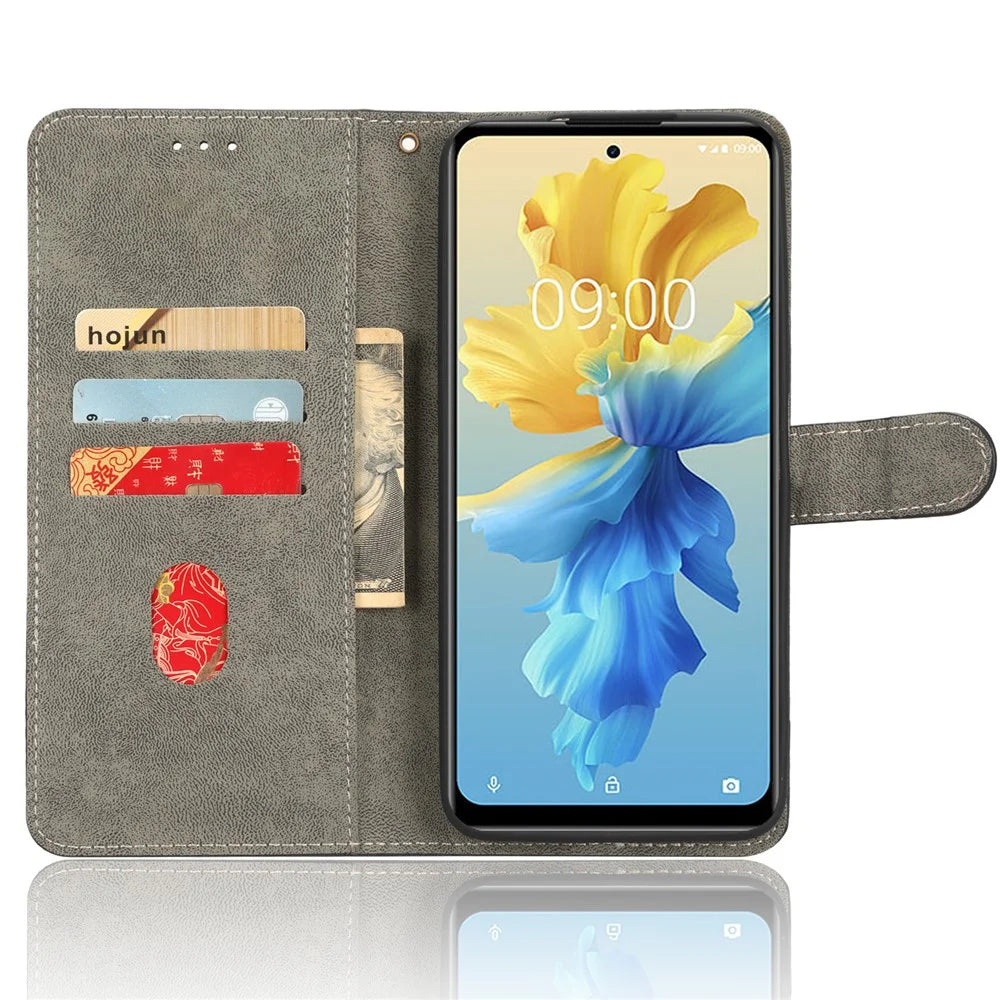 For Infinix Hot 11 2022 4G X675 PU Leather Stand Anti-Drop Phone Case RFID Blocking Wallet Cover with Hand Strap - Brown - 2