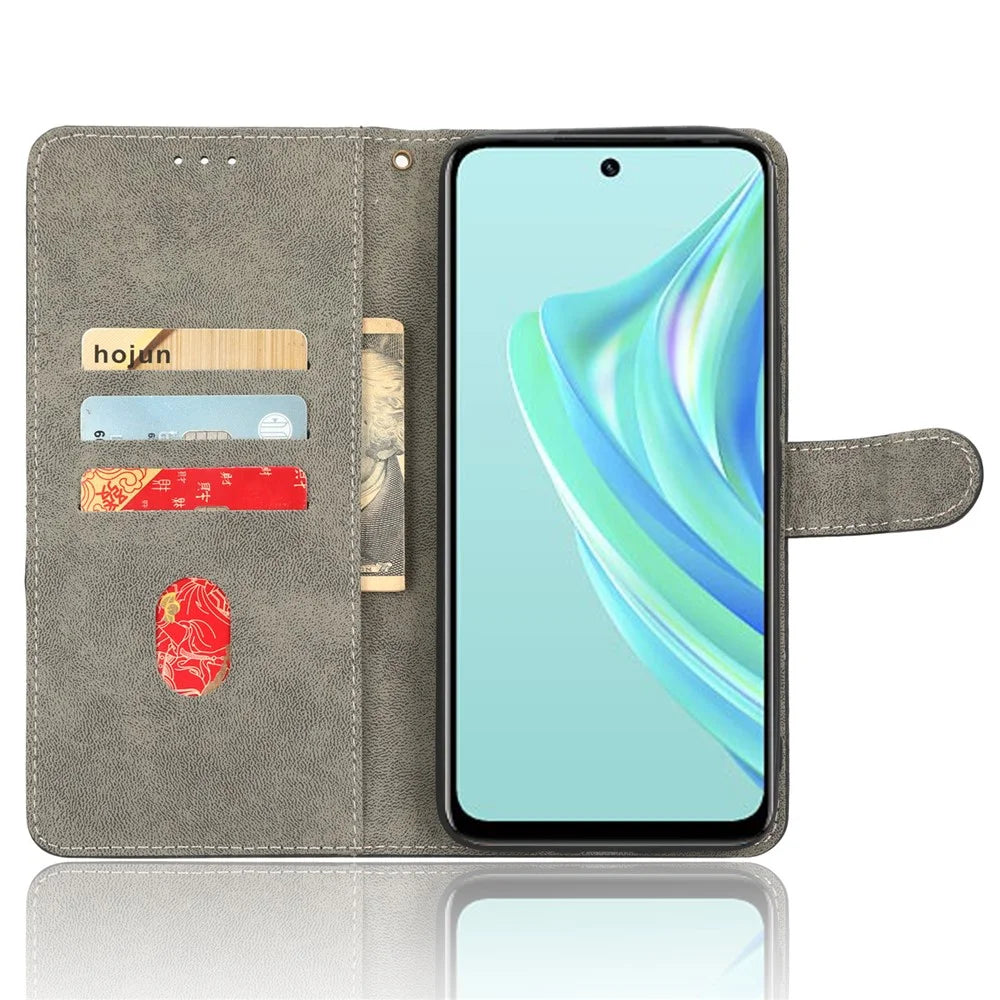 For Infinix Hot 20 Play 4G X6825 RFID Blocking Full Protection Leather Phone Case Anti-Drop Stand Wallet Cover with Strap - Green - 2
