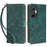 For Infinix Hot 20S 4G X6827 RFID Blocking Leather Stand Phone Case Hand Strap Anti-Drop Wallet Cover - Green - 1