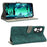 For Infinix Hot 20S 4G X6827 RFID Blocking Leather Stand Phone Case Hand Strap Anti-Drop Wallet Cover - Green - 3