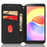 For ZTE Blade A32 Phone Leather Case Imprinted Rhombus Pattern Wallet Stand Protective Phone Cover - Purple - 2