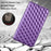 For ZTE Blade A32 Phone Leather Case Imprinted Rhombus Pattern Wallet Stand Protective Phone Cover - Purple - 5