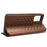 PU Leather Phone Stand Case for TCL 403 , Imprinted Rhombus Pattern Wallet Cell Phone Cover - Brown - 3