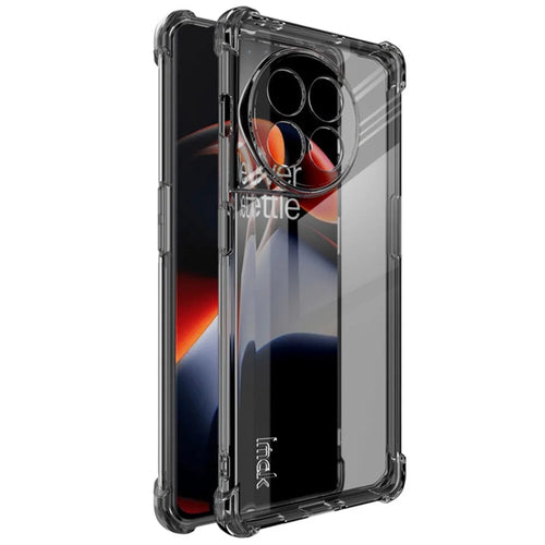 IMAK For OnePlus Ace 2 5G / 11R 5G Phone TPU Case Four Corner Airbag Smartphone Protective Cover - Transparent Black - 1