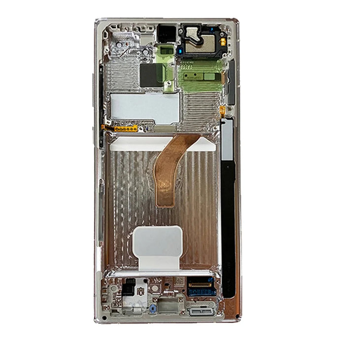 For Samsung Galaxy S22 Ultra 5G S908 OEM Grade S AMOLED Screen and Digitizer Assembly + Frame Part (without Logo) - Black - 3