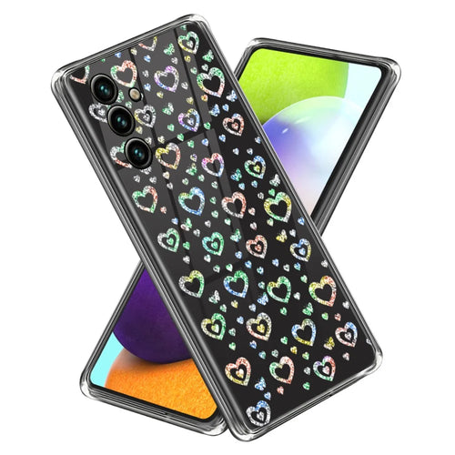 Soft TPU Case for Samsung Galaxy A34 5G Protective Case Pattern Printing IMD Phone Cover - Love Heart - 1
