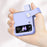 For Samsung Galaxy Z Flip4 5G PU Leather + PC Phone Case Finger Strap Holder Kickstand Cover - Purple - 3