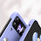 For Samsung Galaxy Z Flip4 5G PU Leather + PC Phone Case Finger Strap Holder Kickstand Cover - Purple - 5