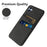 For Samsung Galaxy A04e 4G Anti-Scratch Cloth Texture Phone Back Case Cellphone Cover with 2 Card Slots - Black - 3