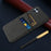 For Samsung Galaxy A04e 4G Anti-Scratch Cloth Texture Phone Back Case Cellphone Cover with 2 Card Slots - Black - 5