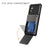 For Samsung Galaxy A34 5G Phone Flip Card Holder TPU + PC Phone Case Protective Shell - Black - 3