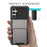 For Samsung Galaxy A34 5G Phone Flip Card Holder TPU + PC Phone Case Protective Shell - Black - 4
