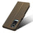 For BLU Bold N2 PU Leather Wallet Shockproof Cover Diamond Texture Phone Stand Case - Brown - 4