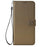For BLU Bold N2 PU Leather Wallet Shockproof Cover Diamond Texture Phone Stand Case - Brown - 7