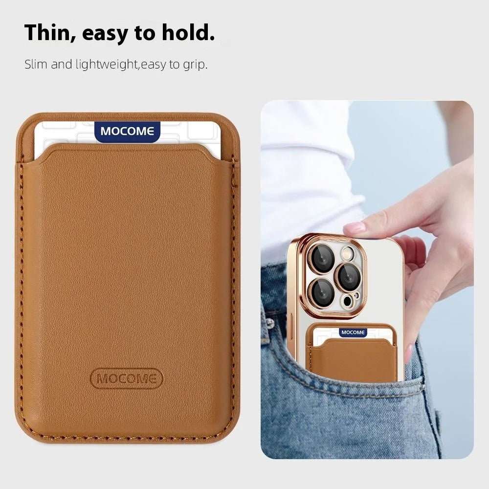 For iPhone 14 Pro Case Compatible with MagSafe CD Texture TPU + PC Phone Cover with Card Bag - Black - 4