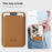 TPU + PC Slim Case for iPhone 14 Pro Max Magnetic Cover CD Texture Phone Case with Card Bag - Purple - 4