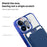 CD Texture Phone Cover for iPhone 13 Pro 6.1 inch TPU + PC Case Compatible with MagSafe with Card Bag - Sapphire - 5