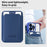 CD Texture Phone Cover for iPhone 13 Pro 6.1 inch TPU + PC Case Compatible with MagSafe with Card Bag - Sapphire - 6
