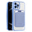 Magnetic Case for iPhone 12 Pro Max 6.7 inch Shockproof Phone Cover TPU + PC Case with Card Bag - Blue - 2