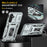 Armor Series Anti-scratch Phone Case for Samsung Galaxy A34 5G Kickstand Phone Cover with Slide Camera Protector - Grey - 4