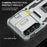Armor Series Anti-scratch Phone Case for Samsung Galaxy A34 5G Kickstand Phone Cover with Slide Camera Protector - Grey - 5