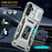 Armor Series Anti-scratch Phone Case for Samsung Galaxy A34 5G Kickstand Phone Cover with Slide Camera Protector - Grey - 6