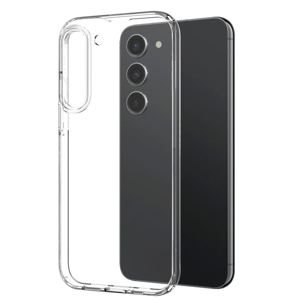 NORTHJO For Samsung Galaxy S23 TPU Phone Case+Tempered Glass Screen Protector+Camera Lens Film (Support Fingerprint Unlock) - 3