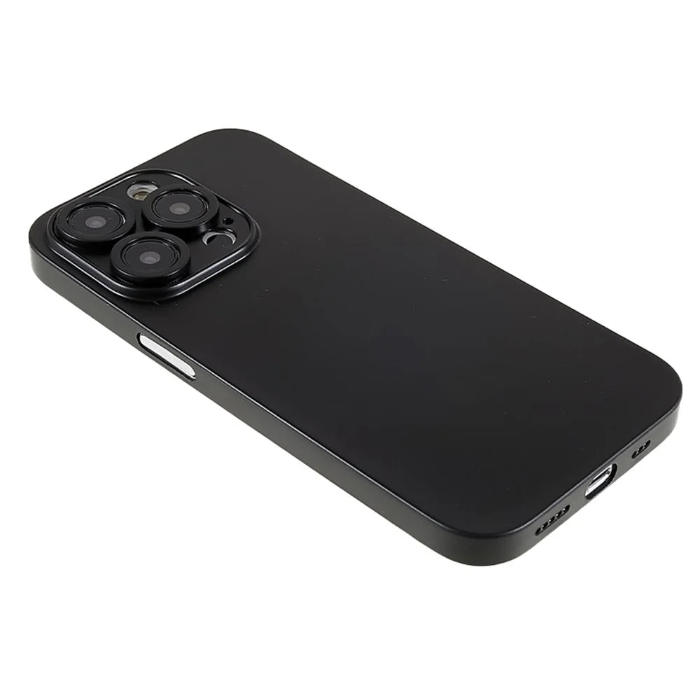 Thin PC Matte Phone Case for iPhone 14 Pro , Fine Hole Eye Protection Phone Cover - Black - 4