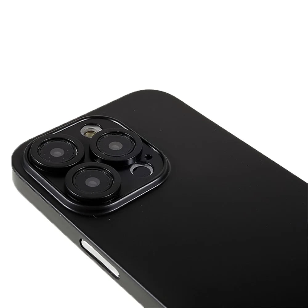 Thin PC Matte Phone Case for iPhone 14 Pro , Fine Hole Eye Protection Phone Cover - Black - 5