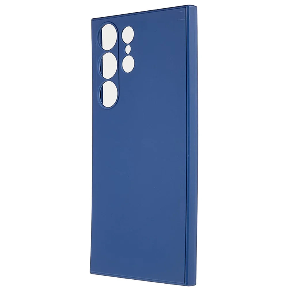 For Samsung Galaxy S23 Ultra Straight Edge Phone Case Precise Cutout Soft TPU Cover - Sapphire - 3