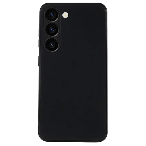 For Samsung Galaxy S23 Straight Edge TPU Case Precise Cutout Anti-Fall Phone Cover - Black - 1
