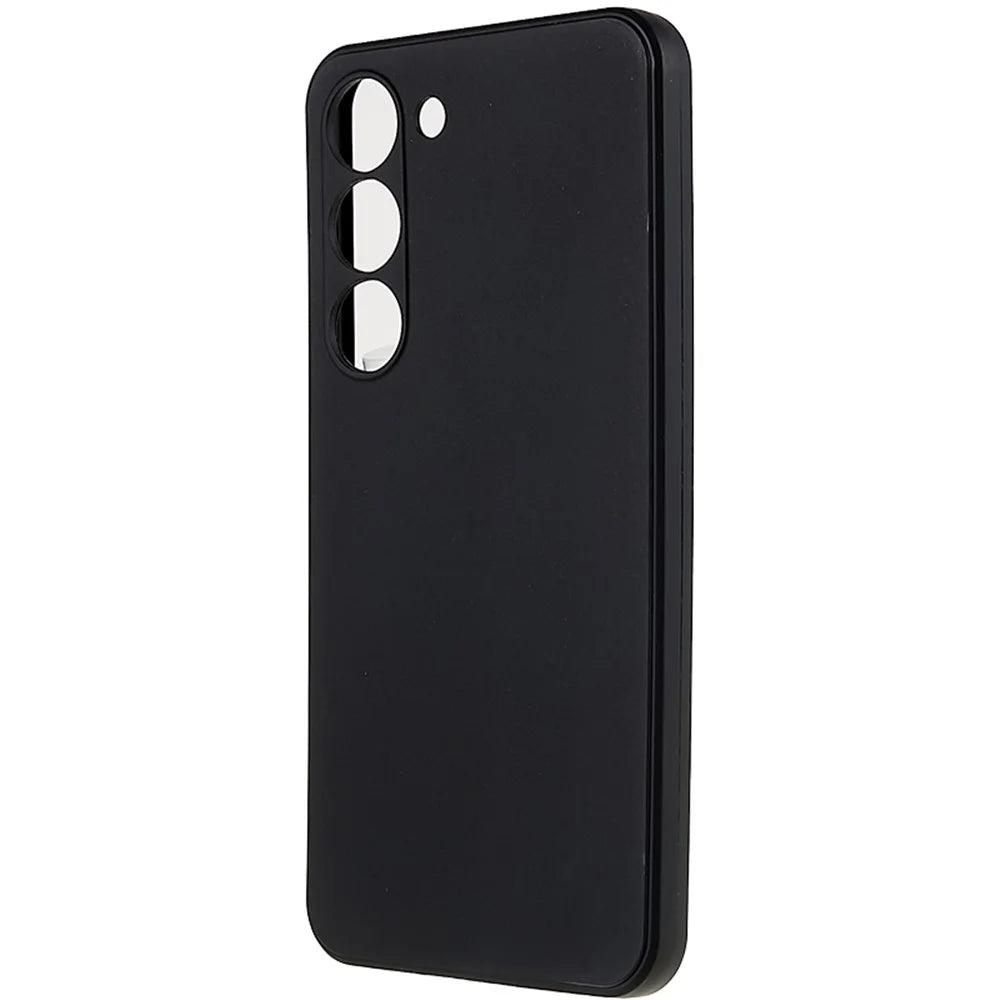 For Samsung Galaxy S23 Straight Edge TPU Case Precise Cutout Anti-Fall Phone Cover - Black - 3