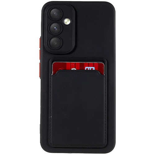 Soft TPU Case for Samsung Galaxy A54 5G Case Protective Phone Cover with Card Slot - Black - 1