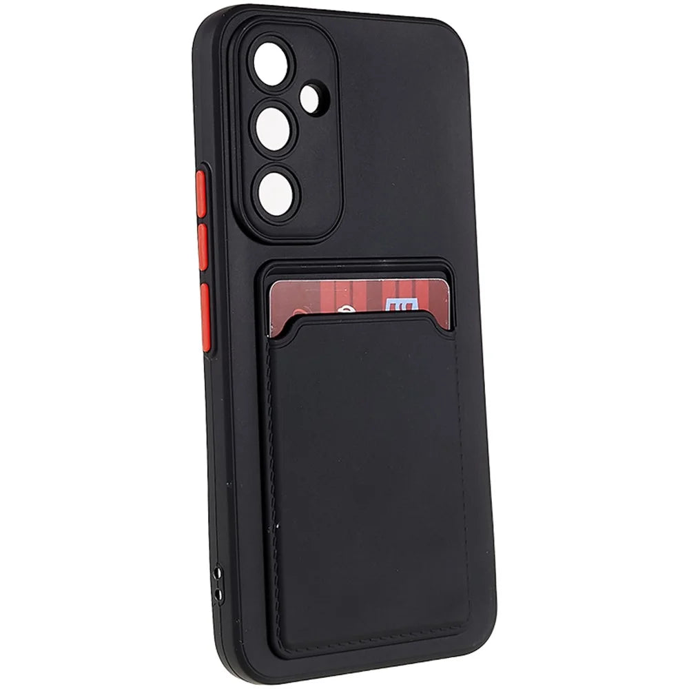 Soft TPU Case for Samsung Galaxy A54 5G Case Protective Phone Cover with Card Slot - Black - 3