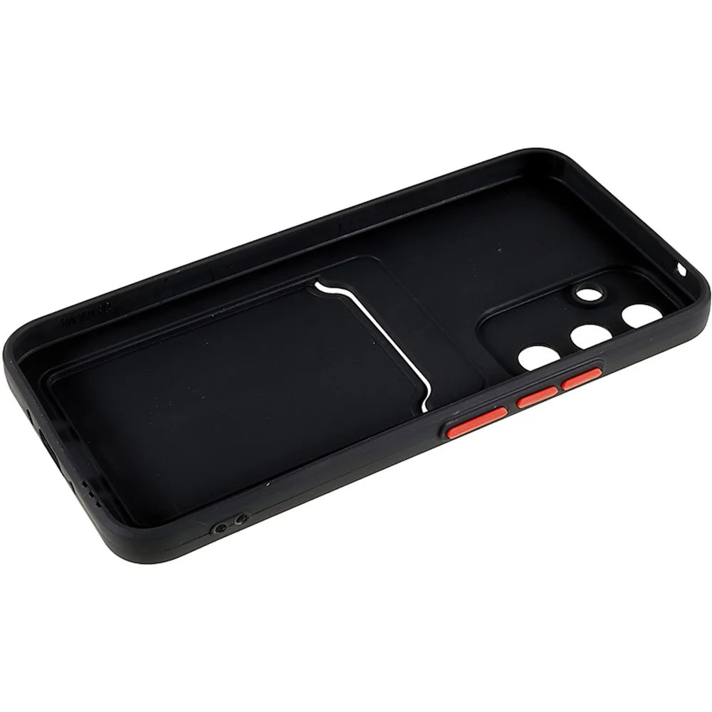 Soft TPU Case for Samsung Galaxy A54 5G Case Protective Phone Cover with Card Slot - Black - 5
